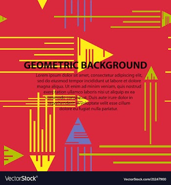 Abstract geometric pattern and background vector image