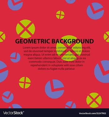 Abstract geometric pattern and background vector image