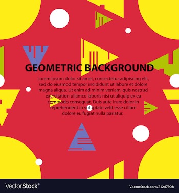 Abstract geometric pattern and background vector image