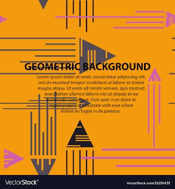 Abstract geometric pattern and background vector image