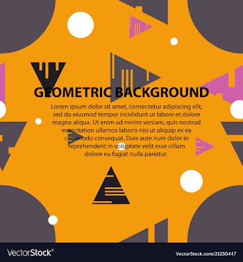Abstract geometric pattern and background vector image