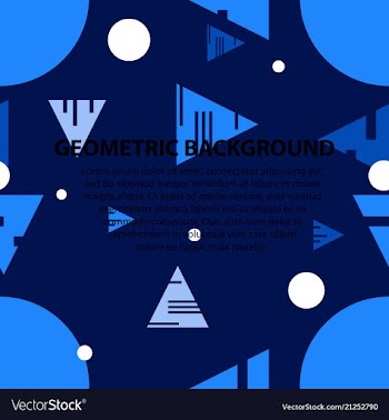 Abstract geometric pattern and background vector image