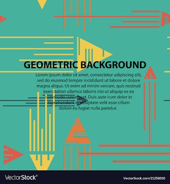 Abstract geometric pattern and background vector image
