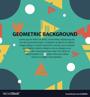 Abstract geometric pattern and background vector image