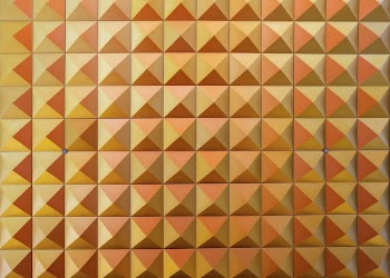 Abstract geometric pattern texture, orange | Free Photo - rawpixel
