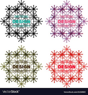 Abstract geometric pattern with lines rhombuses a vector image