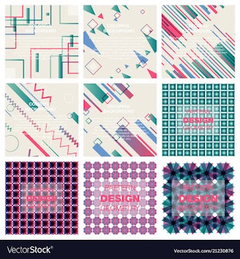 Abstract geometric pattern with lines rhombuses a vector image