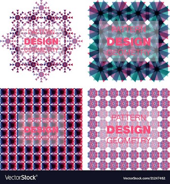 Abstract geometric pattern with lines rhombuses a vector image