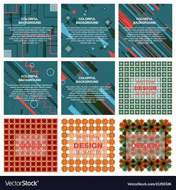 Abstract geometric pattern with lines rhombuses a vector image