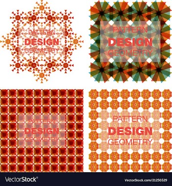Abstract geometric pattern with lines rhombuses a vector image