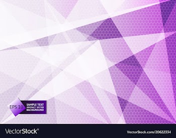 Abstract geometric purple and white color modern vector image