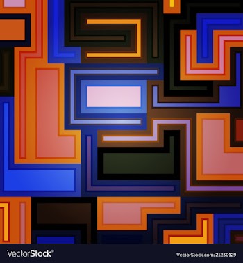 Abstract geometric seamless color background vector image
