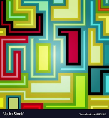 Abstract geometric seamless color background vector image