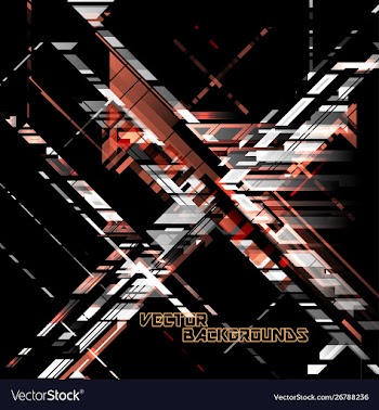 Abstract geometric shapes colors on a black vector image