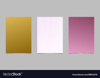 Abstract geometric stripe pattern page template vector image