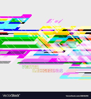 Abstract geometric translucent colors vector image