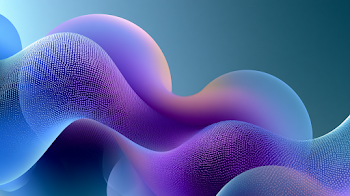 Abstract Geometric Waves with Gradient Colors