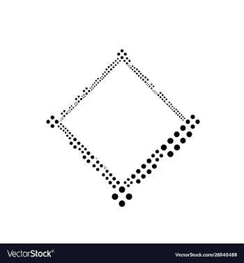 Abstract geometrical black and white circle frame vector image