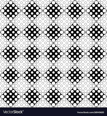 Abstract geometrical black and white circle vector image