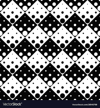 Abstract geometrical black and white circle vector image