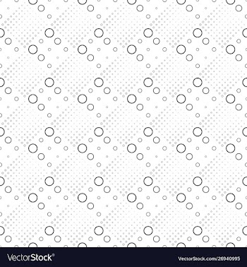 Abstract geometrical black and white circle vector image