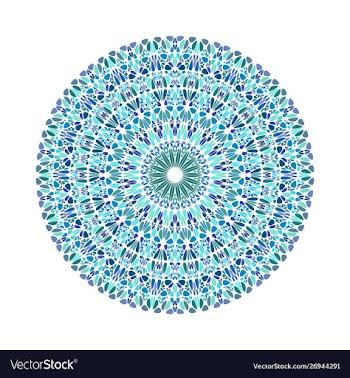 Abstract geometrical circular colorful round vector image