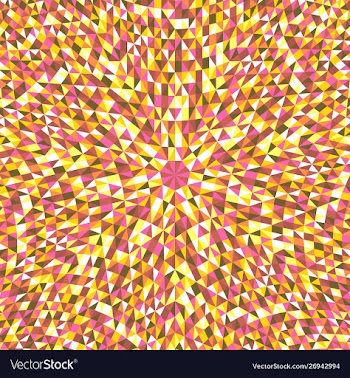 Abstract geometrical circular tiled mosaic vector image