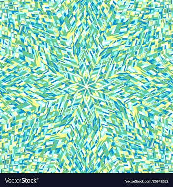 Abstract geometrical colorful dynamic tiled vector image