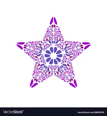 Abstract geometrical colorful gemstone ornament vector image