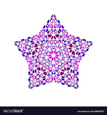 Abstract geometrical colorful isolated gemstone vector image
