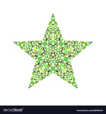 Abstract geometrical colorful isolated stone vector image