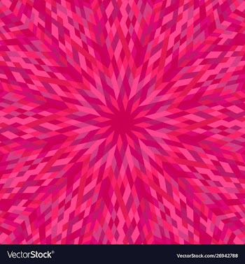 Abstract geometrical colorful radial mosaic vector image