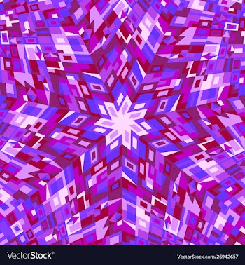 Abstract geometrical colorful round mosaic vector image