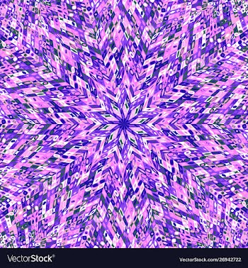 Abstract geometrical colorful round tile pattern vector image