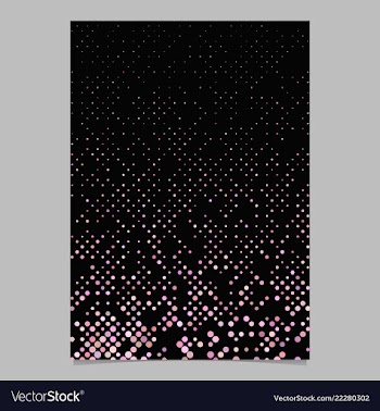Abstract geometrical dot pattern flyer template vector image