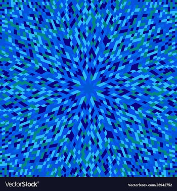 Abstract geometrical dynamic radial tiled pattern vector image