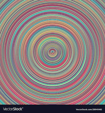 Abstract geometrical gradient multicolored circle vector image