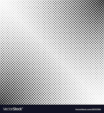 Abstract geometrical halftone dot pattern vector image