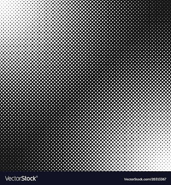 Abstract geometrical halftone dot pattern vector image