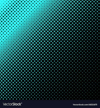 Abstract geometrical halftone square pattern vector image