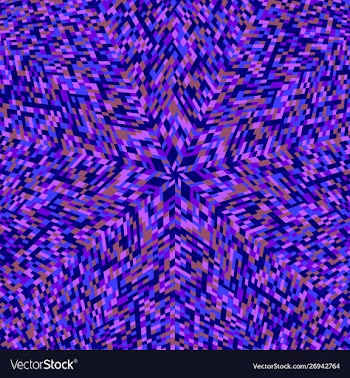 Abstract geometrical hypnotic colorful tiled vector image
