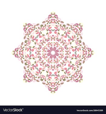 Abstract geometrical isolated colorful stone star vector image