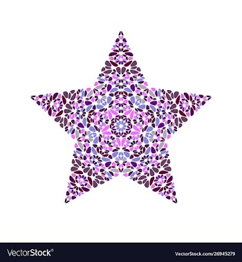 Abstract geometrical isolated gravel ornament vector image