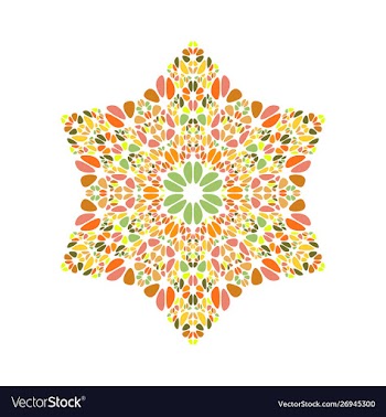 Abstract geometrical isolated gravel star symbol vector image
