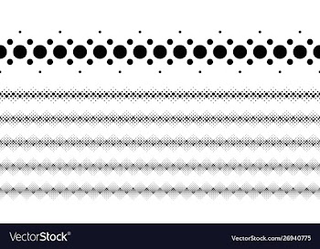 Abstract geometrical monochrome circle pattern vector image