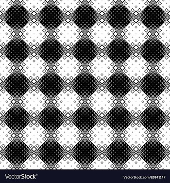 Abstract geometrical monochrome diagonal square vector image