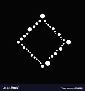 Abstract geometrical monochrome dot badge vector image