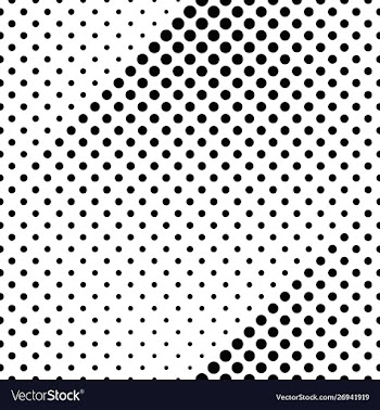Abstract geometrical monochrome dot pattern vector image