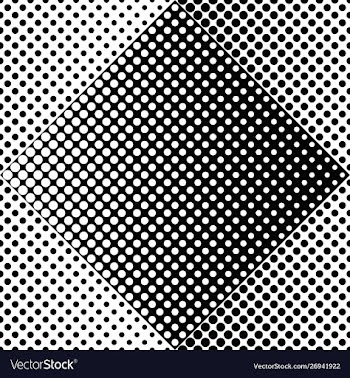 Abstract geometrical monochrome seamless dot vector image