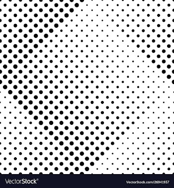 Abstract geometrical monochrome seamless dot vector image